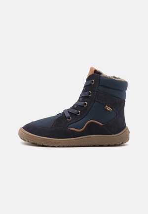BAREFOOT TEX  - Lace-up ankle boots - dark blue