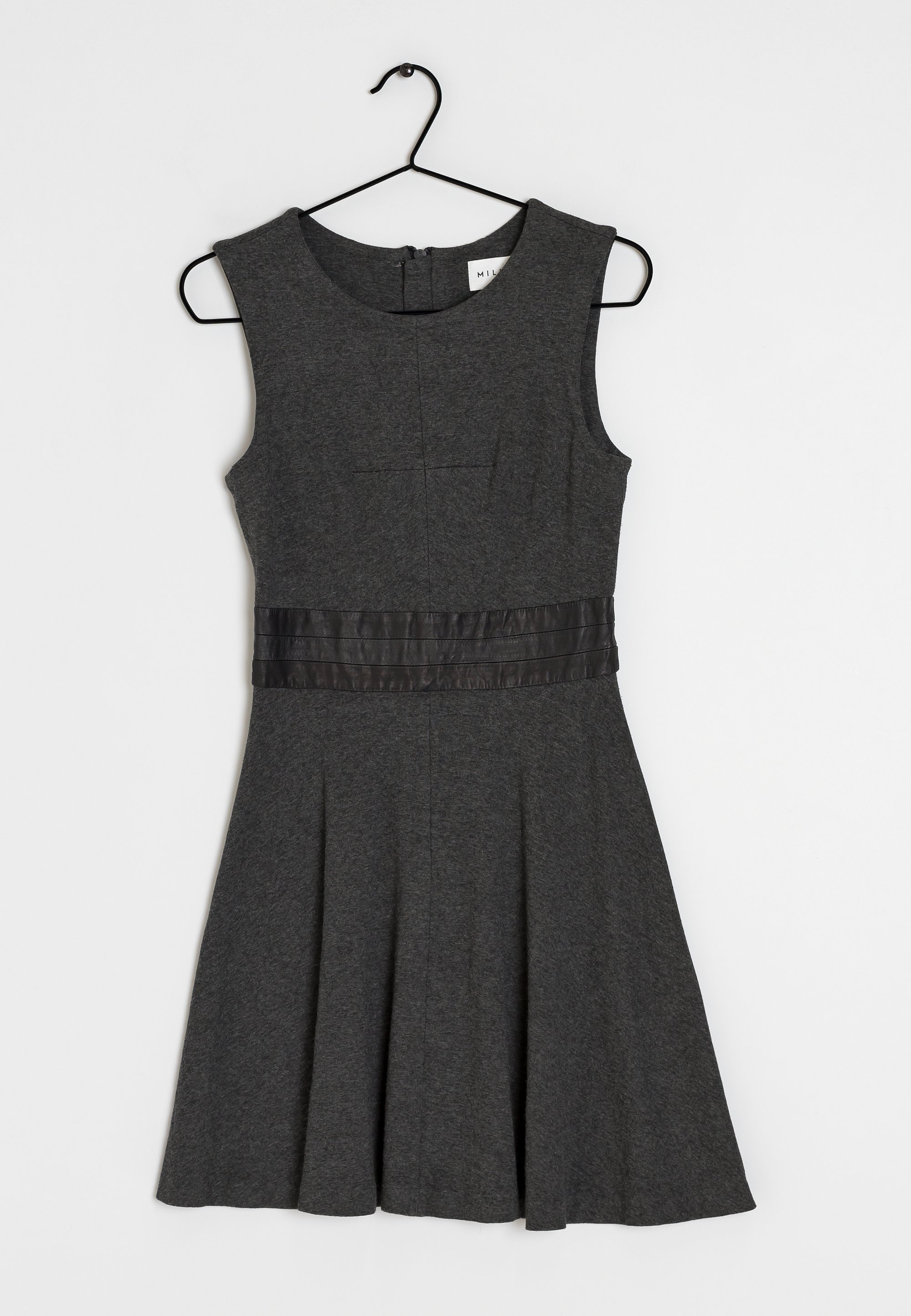 milly grey dress Dress Designer By Milly In Black & Grey, Size:M