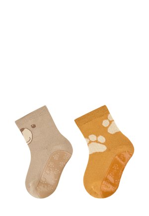 SOFT 2ER-PACK BÄR - Socks - sand/braun