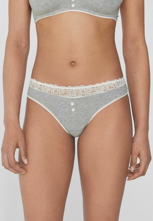 BRAZILIAN  DELICATE TOUCH - Thong - Grey