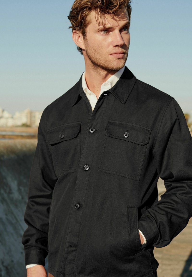 Next Performance Collection Jacket Next REGULAR FIT - Denim jacket - black - Zalando