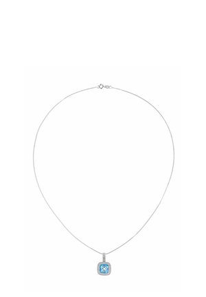 DIAMOND AND TOPAZ SQUARE  - Ogrlica - white gold-coloured