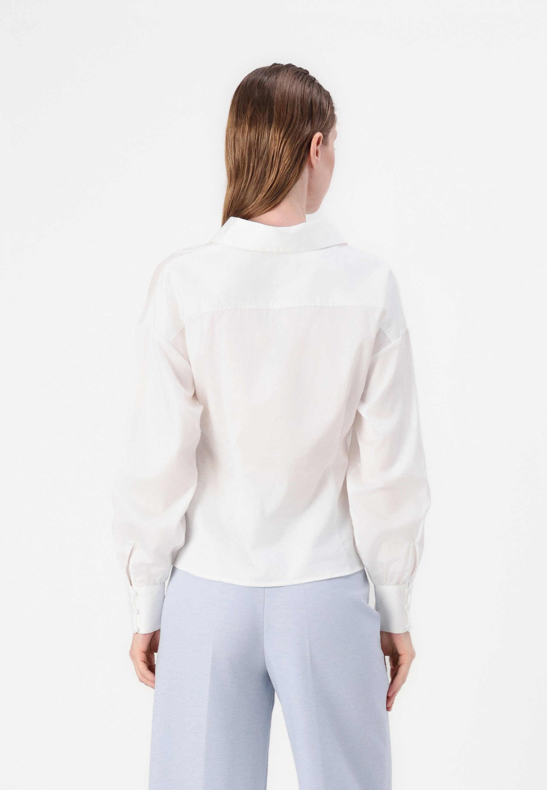 売れ筋商品|||ゲス シャツ レディース トップス MIMI WRAP - Button-down blouse - pure white シャツ/ブラウス | GUESS(ゲス) JAPAN 公式オンラインストア