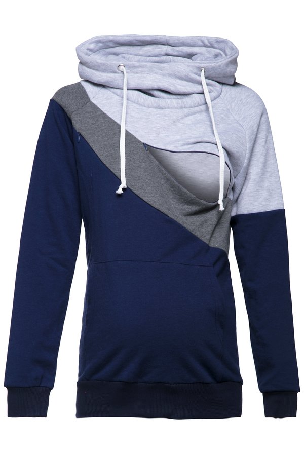 MATERNITY NURSING COLOUR BLOCK - Hoodie4