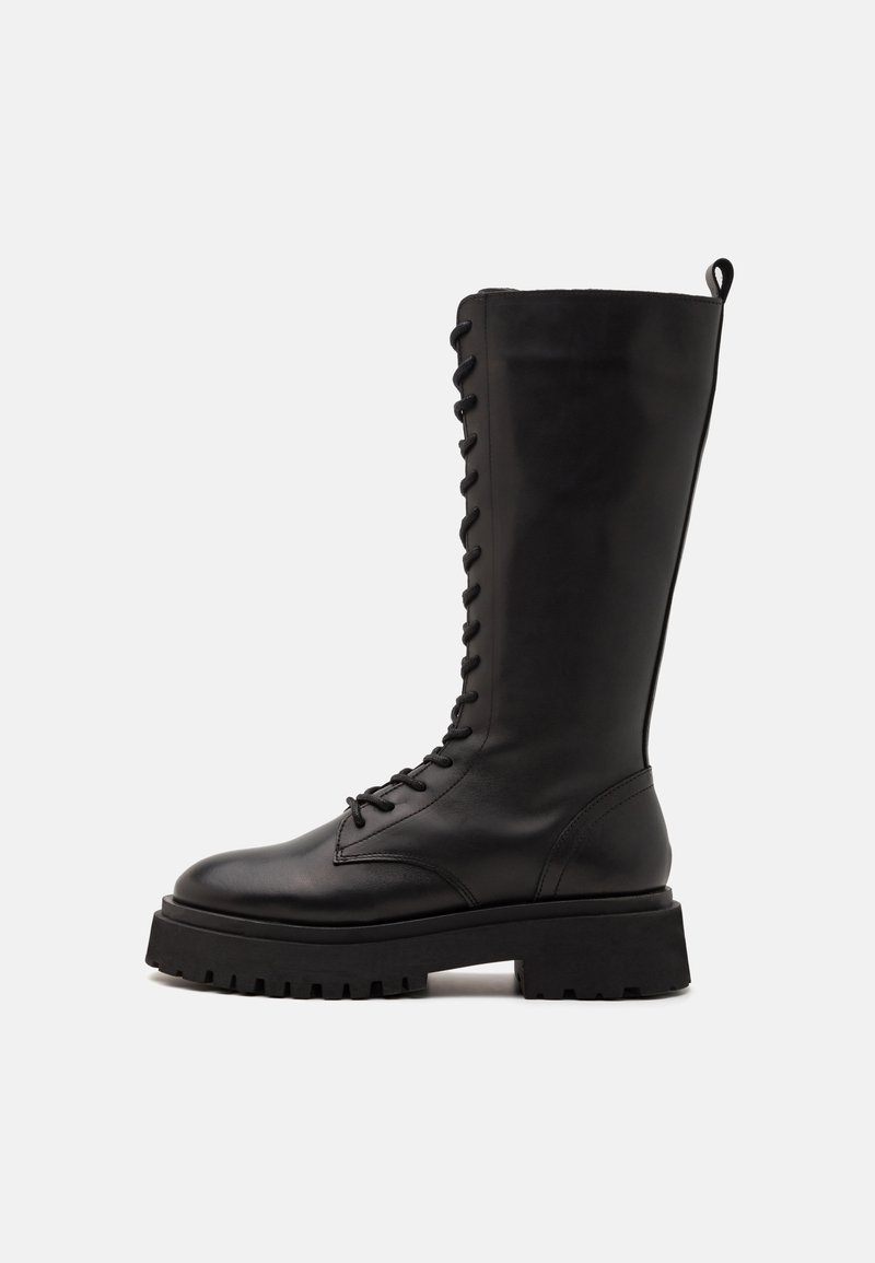 Zign LEATHER - Bottes à plateau - black