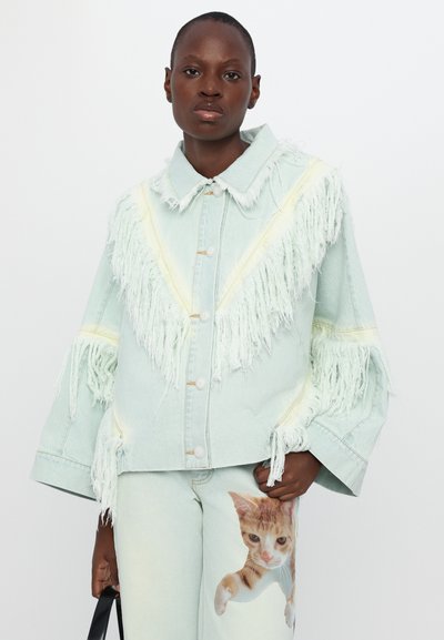 Ksenia Schnaider COWBOY JACKET WITH VINTAGE EFFECT - Τζιν μπουφάν - vintage blue