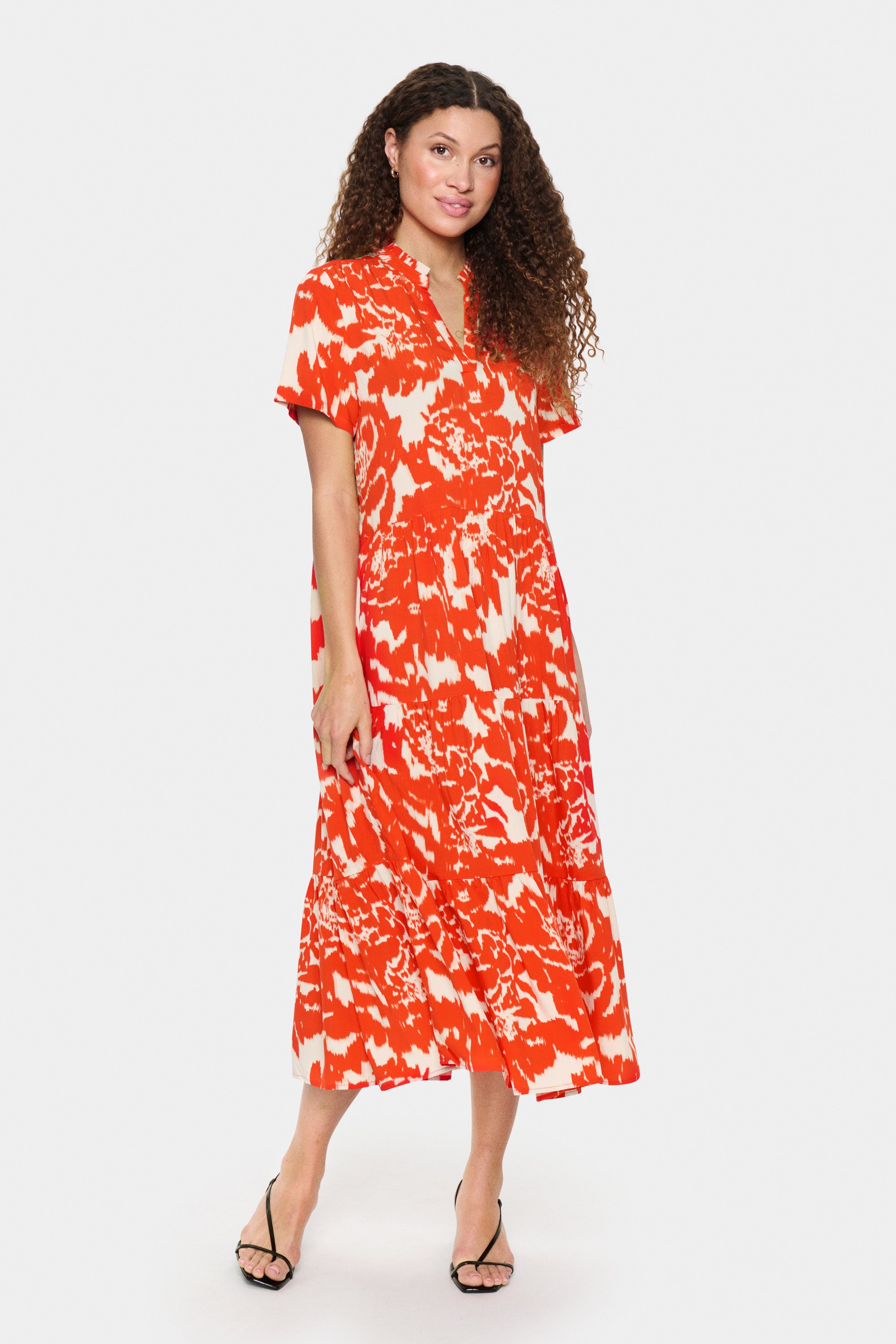 Saint Tropez SZEDA - Day dress - poinciana water blooms/dark red -  Zalando.co.uk