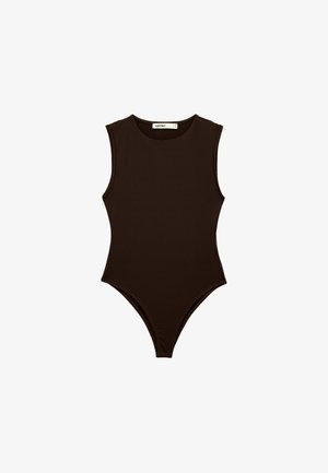 Koton, CREW NECK BODYSUIT. - Débardeur - brown