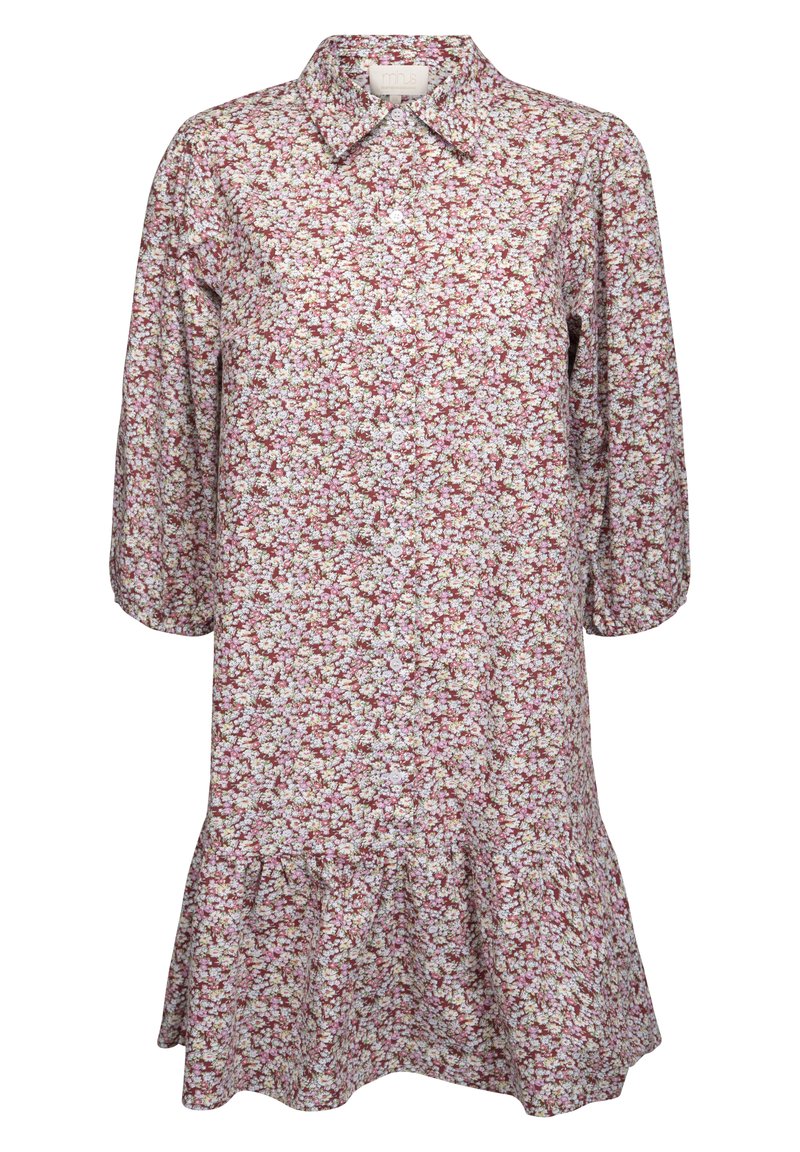 Damen Freizeitkleider | Minus RASMINA Blusenkleid pink flower print/pink - FO92416 Damen Freizeitkleider | Minus RASMINA Blusenkleid pink flower print/pink - FO92416