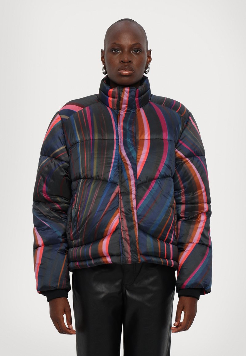 PS Paul Smith WOMENS FIBRE SHORT COAT - Páperová bunda - multicolored