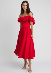 Swing Fashion GRACE ATŁAS czerwony metalik