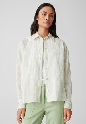 OPUS REGULAR FIT STRIPES - Button-down blouse - green glow