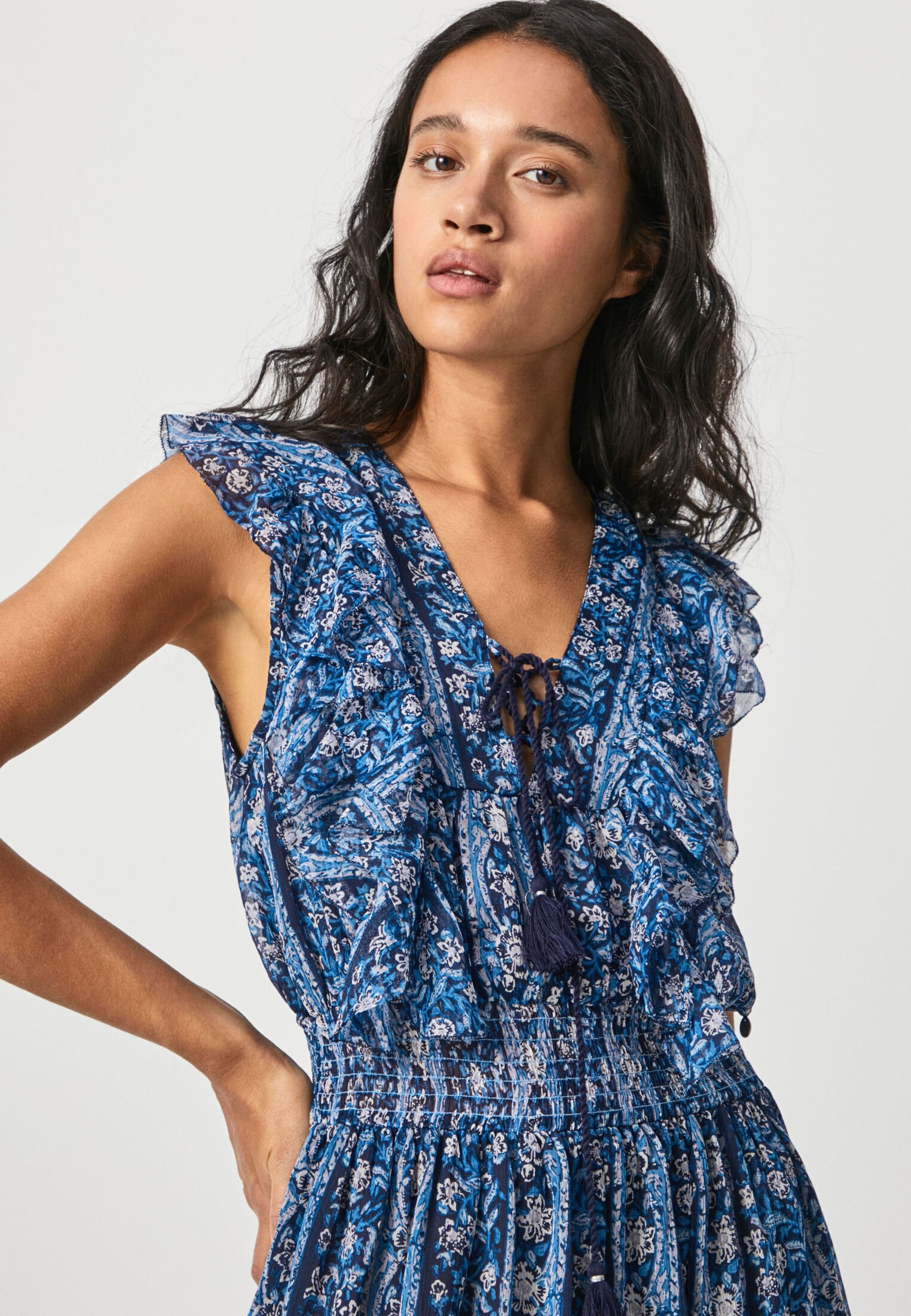 Pepe Jeans LATISHA - Vestido informal - multi/azul - Zalando.es