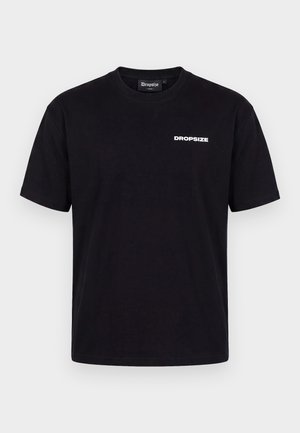 Dropsize, HEAVY STAY TRUE FLOWERS - Nyomott mintás póló - black