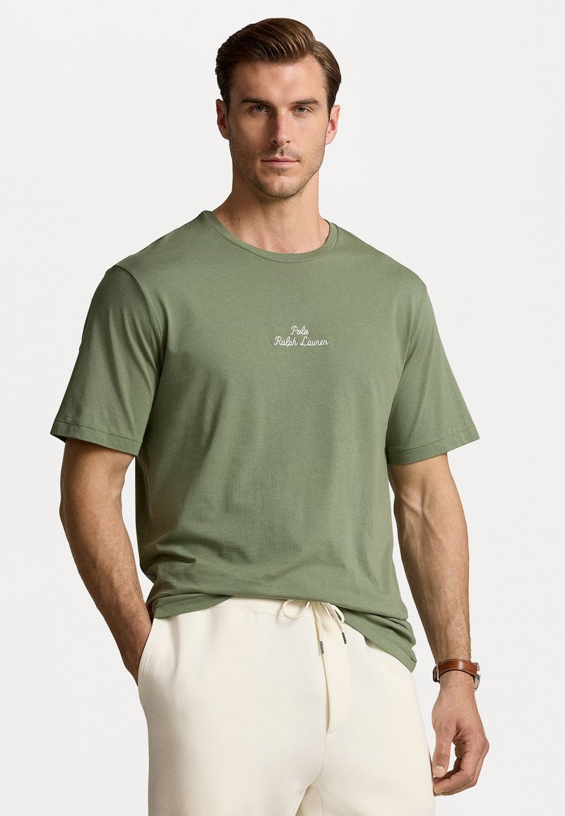 Polo Ralph Lauren Big & Tall EMBROIDERED LOGO JERSEY T-SHIRT - Apdrukāts T-krekls - cargo green