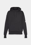 ESSENTIALS LOOSE-FIT 3 BAR - Hoodie - black/white