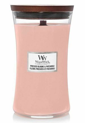 Woodwick WOODWICK LARGE - PRESSED BLOOMS & PATCHOULI - Geurkaars - transparent