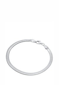 Sudraba zivtiņas raksta rokassprādze ar elegantu dizainu un aizdari ar vēžveida āķi. Virsma ir gluda ar savstarpēji saistītiem zigzagveida rakstiem.