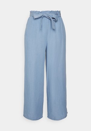 VMLILIANA PAPERBAG CULOTTE - Pantaloni - light blue denim