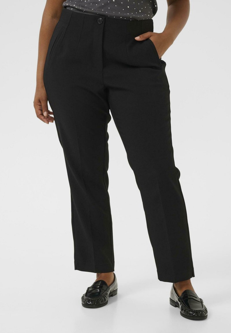 Kaffe Curve ELIA - Auduma bikses - black deep