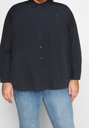 Button-down blouse - dark blue