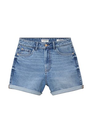 BONOBO Jeans, BONOBO JEANS BONOBO HOCHGESCHNITTENE MOM-SHORTS AUS JEANS - Farkkushortsit - denim used