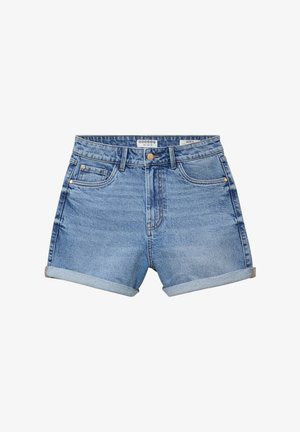 BONOBO Jeans, BONOBO JEANS BONOBO HOCHGESCHNITTENE MOM-SHORTS AUS JEANS - Farkkushortsit - denim used
