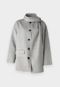 SLFPAM HANDMADE SCARF JACKET - Klassischer Mantel - light grey