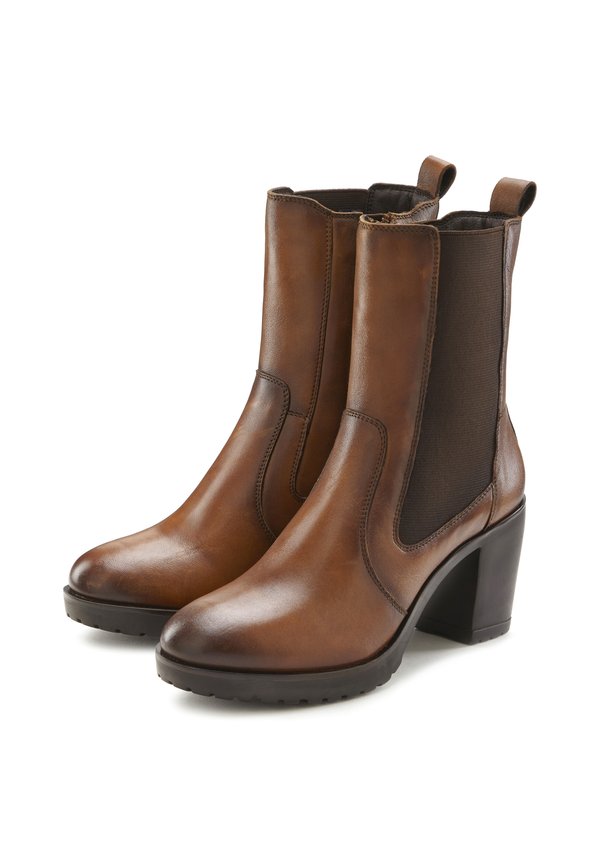 High Heel Stiefelette - braun