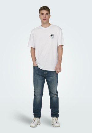 Only & Sons 2ER-SET KURZARM RUNDHALS - Print T-shirt - weiß