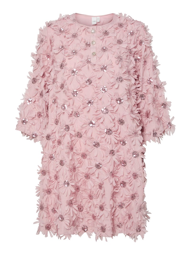 YAS Cocktailjurk donkerroze