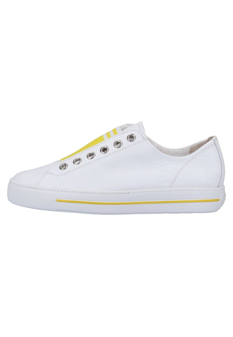 Weiße Paul Green Sneaker low für Damen | So machst du deinen Paul Green Sneaker in Farbe gelb günstig online kaufen