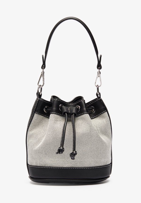 BUCKET - Cross body bag - beige