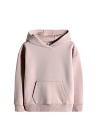 Sudadera rosa hecha de una suave mezcla de algodón, con un amplio bolsillo frontal, capucha con cordón y puños y dobladillo de canalé.