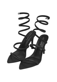 Calliope STRASS SERPENTE - Sandali con tacco - ultrablack