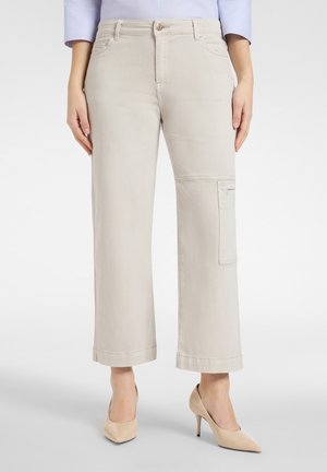 CARGO - Flared Jeans - beige