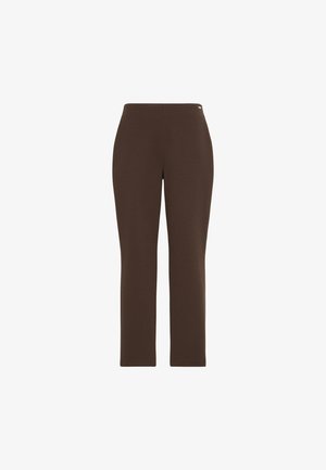 Calvin Klein, PONTE STRAIGHT LEG PANT - Панталони - brown cork