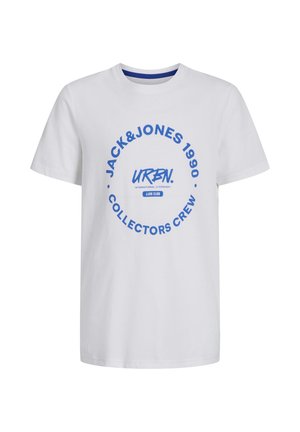 SIMON KURZARM - T-shirt con stampa - weiß