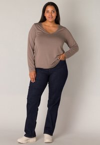 BASE LEVEL CURVY ALIZE - Longsleeve - dark taupe