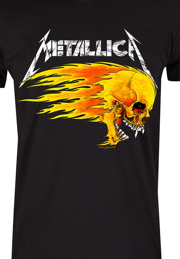 METALLICA FLAMING SKULL TOUR  - Print T-shirt3