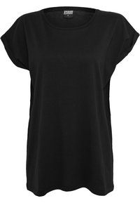 EXTENDED SHOULDER - T-shirt basic - black