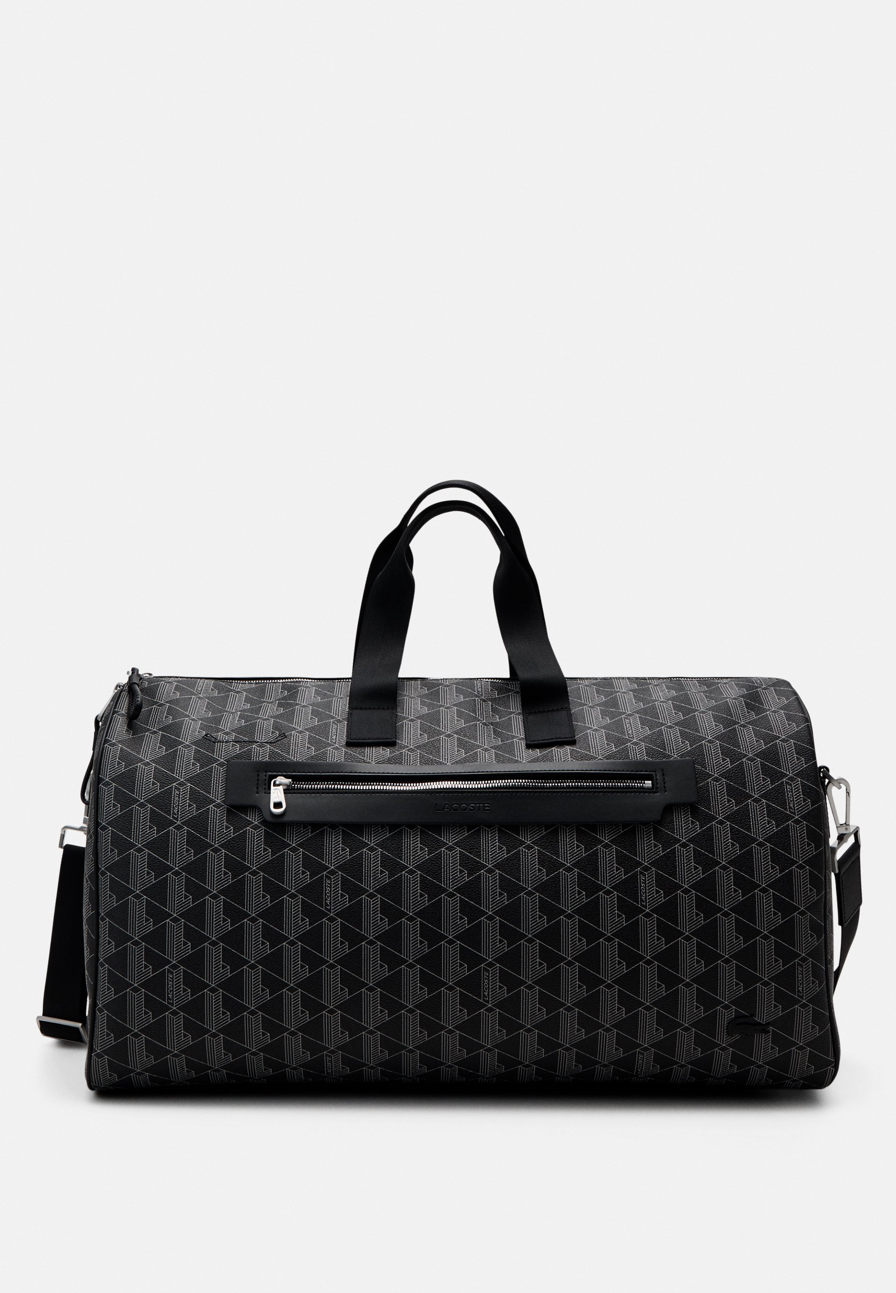 Lacoste THE BLEND - Weekender - monogram noir gris/schwarz 