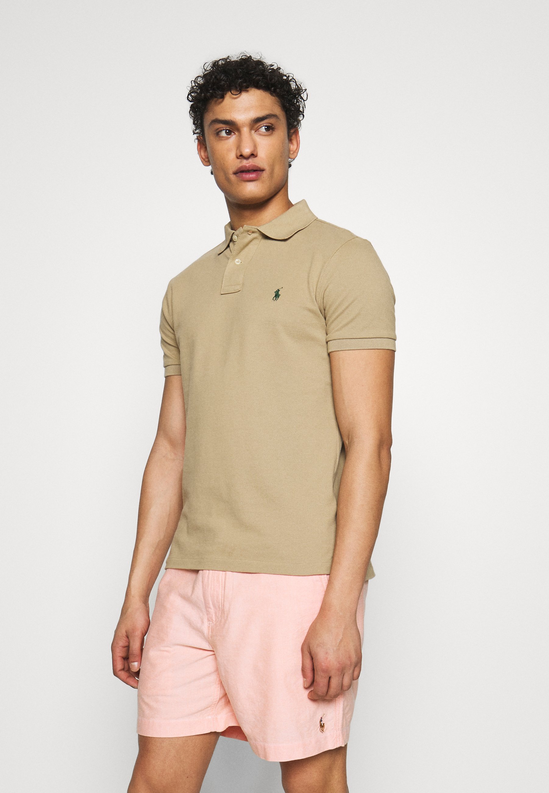 khaki polo