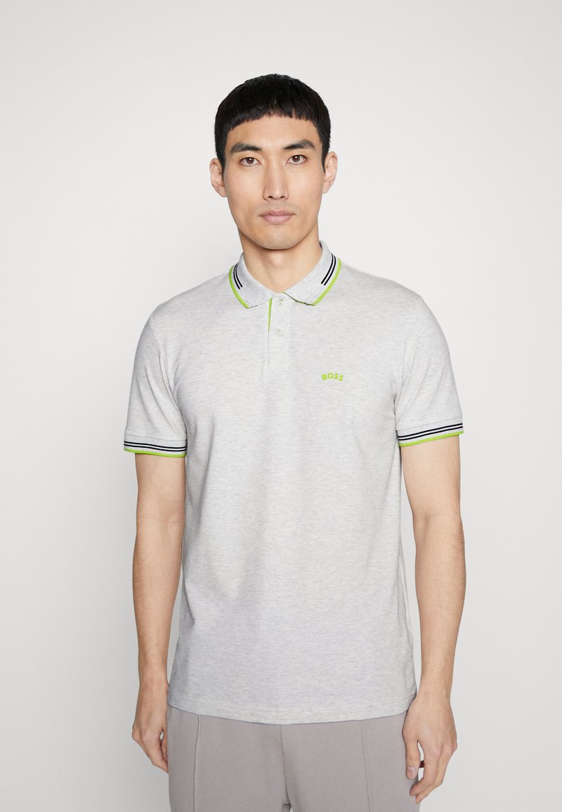 BOSS PAUL CURVED Polo shirt light pastel grey/grey Zalando.ie
