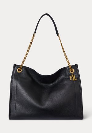 Lauren Ralph Lauren, PEBBLED LEATHER LARGE BRADLEY TOTE BAG - Shopping bag - black
