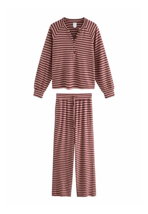SET - Pidžaamakomplekt - berry red stripe