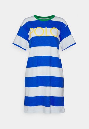 SHORT SLEEVE DAY DRESS - Robe en jersey - blue