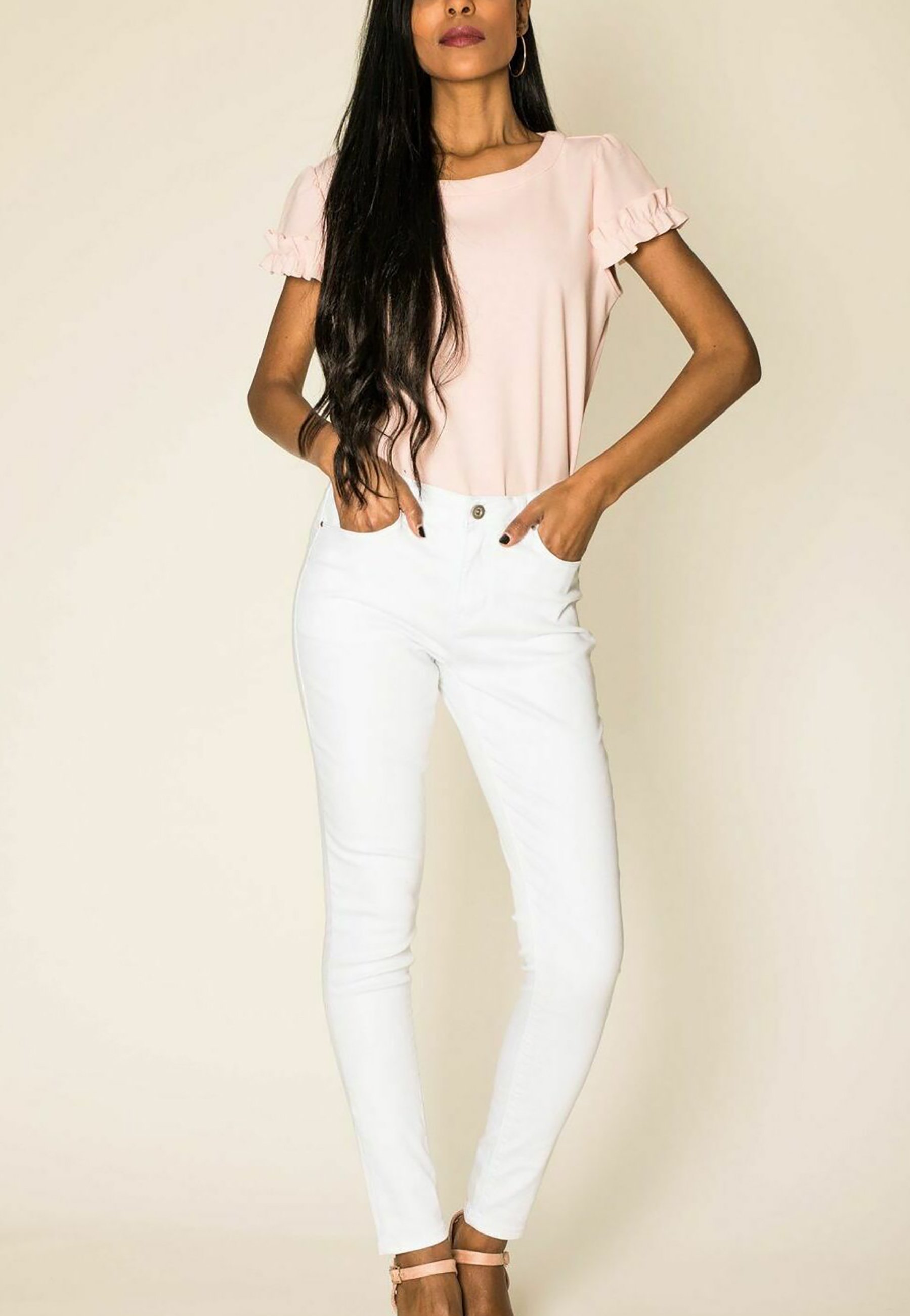 Simply Chic JINY - Jeans Skinny Fit - weiß/white - Zalando.de