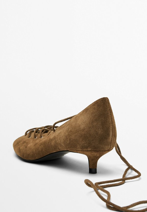 Lace-up heels - camel3