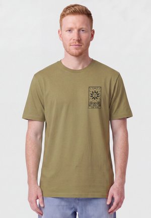 watapparel, TAROT THE SUN UNISEX - T-shirt print - faded olive